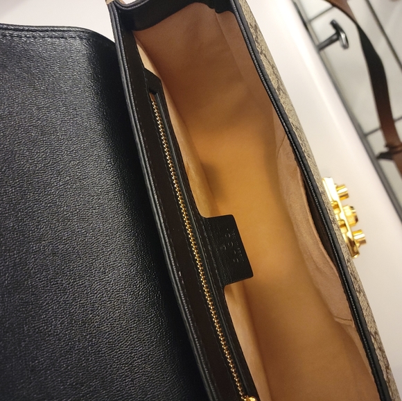 Gucci GG Supreme Padlock Small Shoulder purse. - Picture 4 of 8